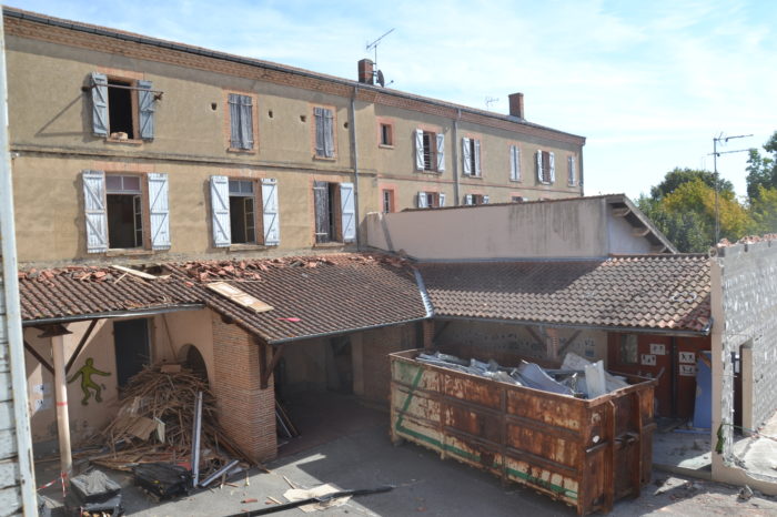 9Chantier démolition école chaze - septembre 2024