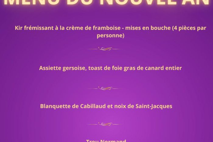 Menu réveillon salle des fêtes - Réveillon salle des fêtes