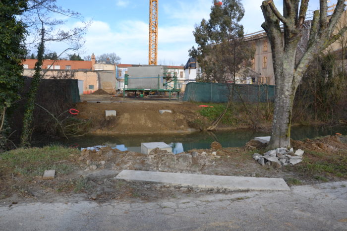 Chantier école Chaze3 21 janvier 2025 - Vue de l'entrée