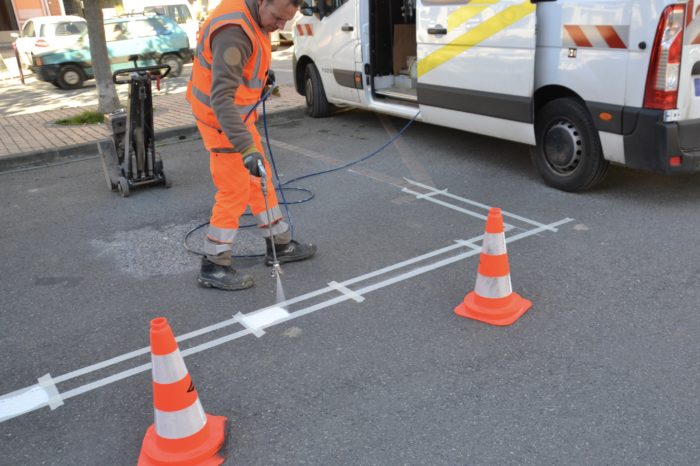 Travaux en ville - février 2025 - Emplacement stationnement PMR